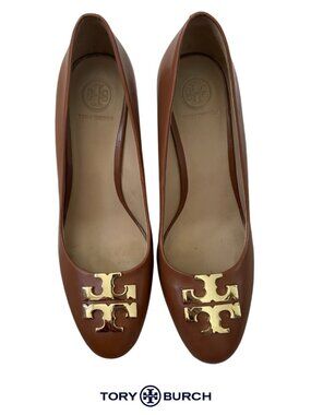 Tory Burch | Raleigh Wedge Pumps, Size 6, Brown